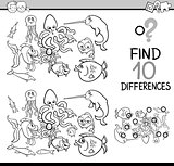 differences task coloring page
