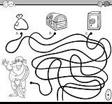 path maze for coloring