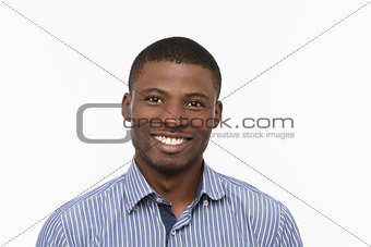 Afro-American man posing in studio