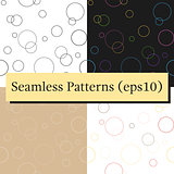 Seamless geometric pattern texture with circles