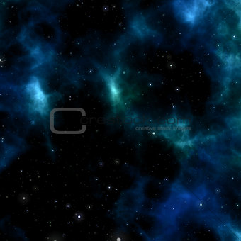 Nebular clouds 3d illustration