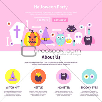 Halloween Party Website Design