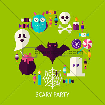 Scary Party Greeting Card