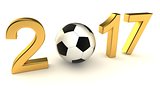 Year 2017 soccer ball