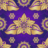Vintage violet seamless pattern 