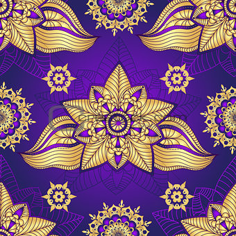 Vintage violet seamless pattern 