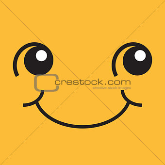 Smiling face with eyes and mouth
