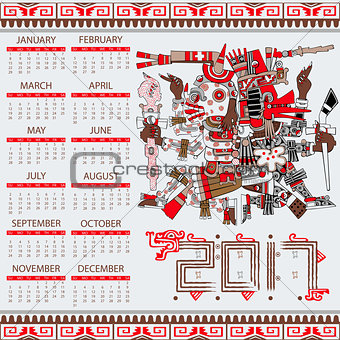 Aztec calendar 2017