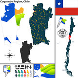 Map of Coquimbo, Chile