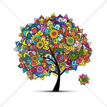 Floral tree for your design