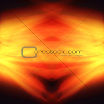 Glowing background with bright fire