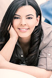 Beautiful Hispanic Woman Smiling