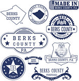 generic stamps and signs of Berks county, PA