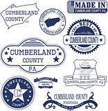 generic stamps and signs of Cumberland county, PA
