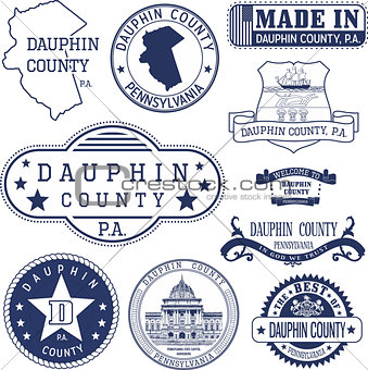 generic stamps and signs of Dauphin county, PA