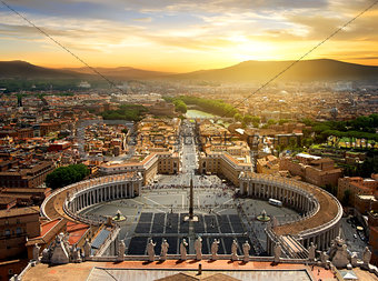 View on Vatican city