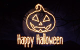 3D Sparkle effect Halloween background