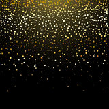 Gold star confetti background 