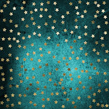 Grunge background with gold stars