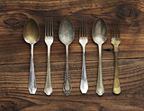 Old forks and spoons