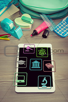 Back to school with digital tablet