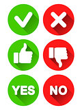 Yes and No Icons