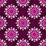 Vintage dark purple seamless pattern