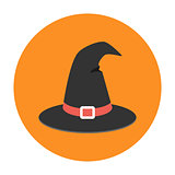 Witch hat flat icon