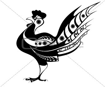 Rooster original  illustration