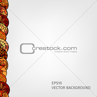 hand drawn ethnic background