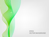 abstract vector waved line background