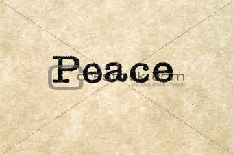 Peace Typewriter Type