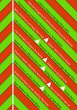christmas background with green and red stripes