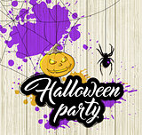 Invitation for Halloween party.