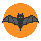 Bat icon flat