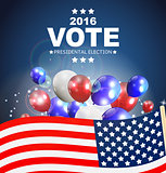 Presidential Election Vote 2016 in USA Background. Can Be Used a