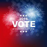Presidential Election Vote 2016 in USA Background. Can Be Used a