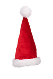 Santa's hat standing straight isolated on pure white