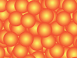 Orange balls abstract background