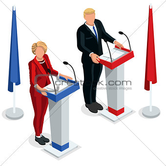 Us Election 2016 Debate Pools Icon Set 03