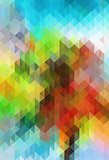 Abstract color grid triangle geometric background