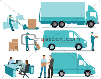 Delivery Concept, freight, transportation