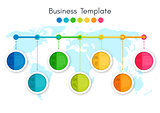 Timeline infographics template