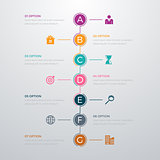 infographics timeline seven options