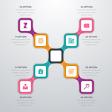 Vector illustration infographics eight options