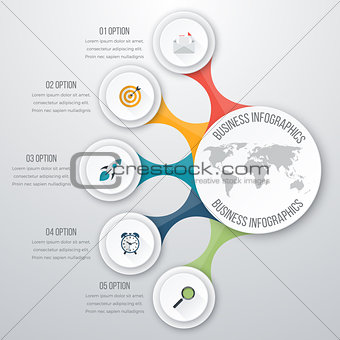 Timeline Vector 3d Infographic