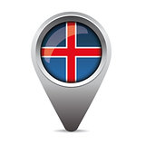 Iceland pointer vector flag