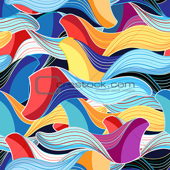 Graphic abstract pattern