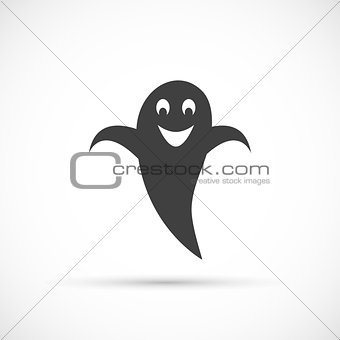 Grinning ghost icon