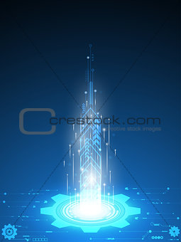 Vector abstract background technology innovation.